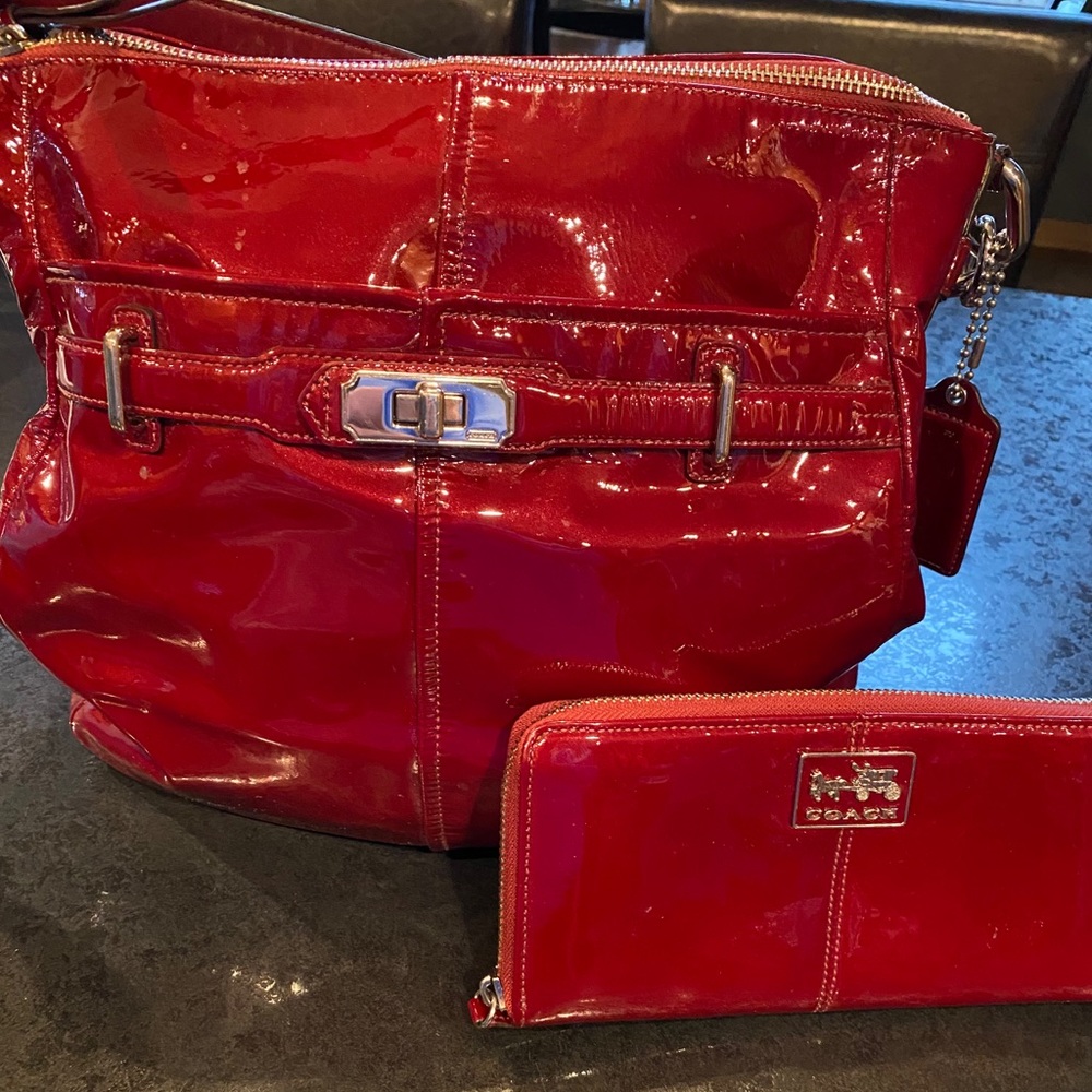 Coach shoulder bag and wallet
